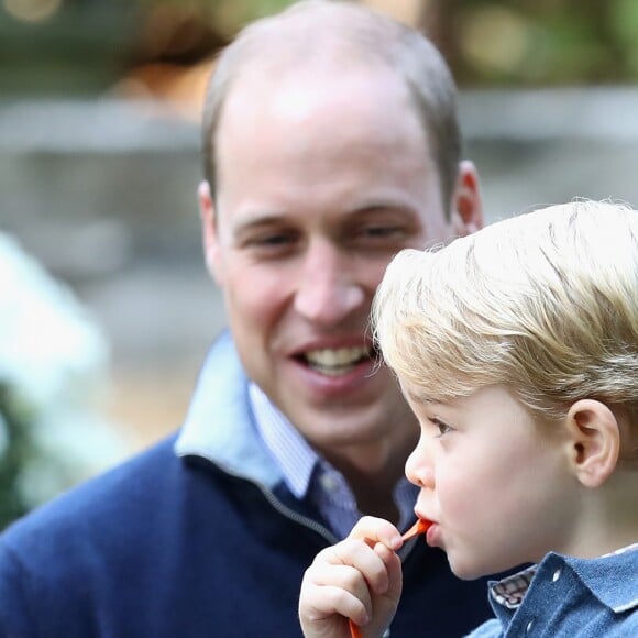 Le prince William et Kate Middleton participaient le 29 septembre 2016 avec leurs enfants le prince George et la princesse Charlotte à une fête avec des familles de militaires à la Maison du Gouvernement de Victoria, en Colombie-Britannique, lors de leur tournée royale au Canada.