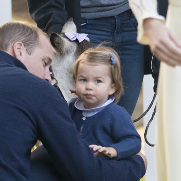 Le prince William et Kate Middleton participaient le 29 septembre 2016 avec leurs enfants le prince George et la princesse Charlotte à une fête avec des familles de militaires à la Maison du Gouvernement de Victoria, en Colombie-Britannique, lors de leur tournée royale au Canada.