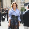Adriana Abascal arrivant au défilé de mode "Valentino", collection prêt-à-porter Printemps-Eté 2017 à Paris, le 2 octobre 2016
