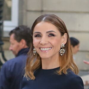 Clotilde Courau arrivant au défilé de mode "Valentino", collection prêt-à-porter Printemps-Eté 2017 à Paris, le 2 octobre 2016