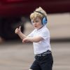 Le prince George de Cambridge lors du Royal International Air Tattoo à Fairford, son premier engagement officiel, le 8 juillet 2016.