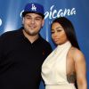 Rob Kardashian et sa fiancée Blac Chyna enceinte au Memorial Day Weekend du Sky Beach Club à Las Vegas, le 28 mai 2016
