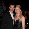 Elodie Gossuin et son mari Bertrand Lacherie lors des 13e NRJ Music Awards a Cannes le 28 janvier 2012.