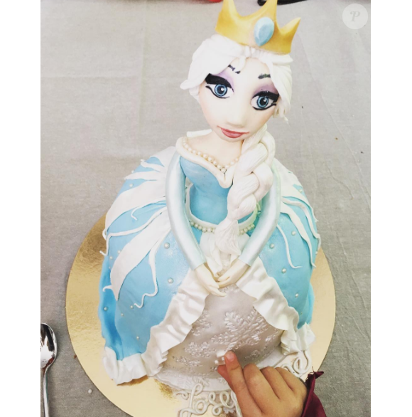 Le gâteau d'anniversaire de Joséphine, pour ses trois ans.