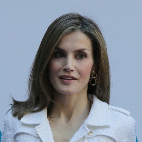 La reine Letizia d'Espagne lors du séminaire "Une nouvelle coopération ibéro-américaine" à la Maison de l'Amérique à Madrid le 10 octobre 2016