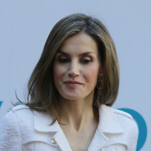 La reine Letizia d'Espagne lors du séminaire "Une nouvelle coopération ibéro-américaine" à la Maison de l'Amérique à Madrid le 10 octobre 2016