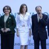 La reine Letizia d'Espagne lors du séminaire "Une nouvelle coopération ibéro-américaine" à la Maison de l'Amérique à Madrid le 10 octobre 2016