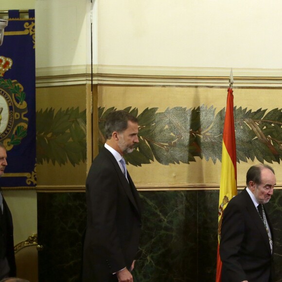 Le roi Felipe VI d'Espagne lors de l'inauguration de l'année universitaire à la face de médecine de Madrid le 6 octobre 2016