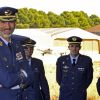 Le roi Felipe VI d'Espagne en visite au 14e régiment de l'Armée de l'air à la base aérienne d'Albiceleste le 10 octobre 2016.