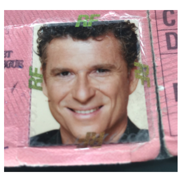 Le permis de conduire de Denis Brogniart, le 2 octobre 2016.