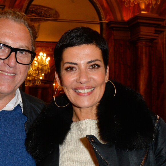 Cristina Cordula et son compagnon Frédéric Cassin - Générale de la pièce "A droite, à gauche" au Théâtre des Variétés à Paris le 12 octobre 2016. © Coadic Guirec/Bestimage12/10/2016 - Paris