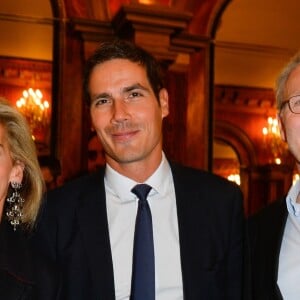 Anne Fulda, Mathieu Gallet et Laurent Ruquier - Générale de la pièce "À droite, à gauche" au Théâtre des Variétés à Paris le 12 octobre 2016. © Coadic Guirec/Bestimage