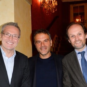 Laurent Ruquier, Steve Suissa et Jean-Marc Dumontet - Générale de la pièce "À droite, à gauche" au Théâtre des Variétés à Paris le 12 octobre 2016. © Coadic Guirec/Bestimage