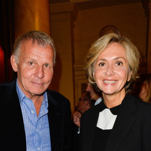 Patrick Poivre d'Arvor et Valérie Pécresse - Générale de la pièce "À droite, à gauche" au Théâtre des Variétés à Paris le 12 octobre 2016. © Coadic Guirec/Bestimage