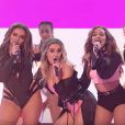 Perrie Edwards et ses copines des Little Mix dévoilent leur nouveau morceau Shoutout To My Ex sur le plateau de l'émission X-Factor. Vidéo publiée sur Youtube, le 16 octobre 2016
