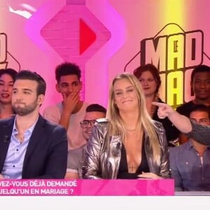 Aymeric Bonnery, Aurélie Van Daelen et Benoît Dubois dans le "Mad Mag" de NRJ12, lundi 17 octobre 2016