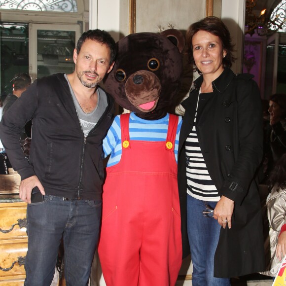 Exclusif - Marc-Olivier Fogiel et Carole Rousseau - Générale du spectacle "Petit Ours Brun" au Théâtre du Gymnase à Paris le 1er octobre 2016. © Denis Guignebourg/Bestimage