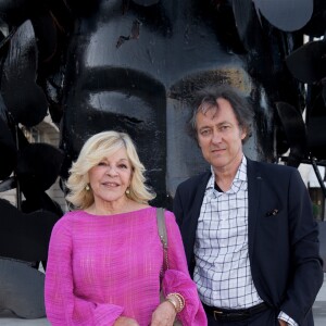 Nicoletta et son mari Jean-Christophe Molinier au Vernissage de l'exposition "Manolo Valdés" sur la place Vendôme à Paris, France, le 8 septembre 2016. © Julio Piatti /Bestimage