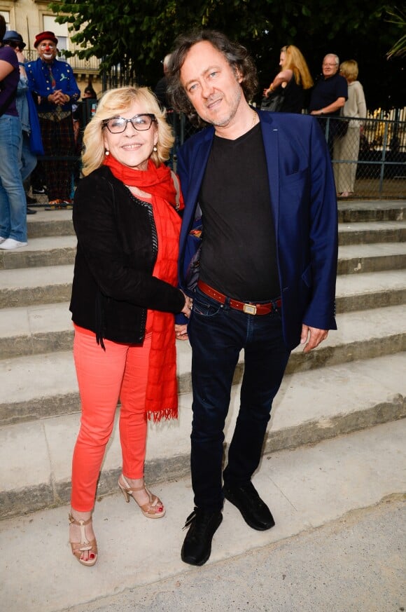 Nicoletta et son mari Jean-Christophe Molinier à l'inauguration de la fête des Tuileries organisée par Caroline Barclay le 24 juin 2016. © Coadic Guirec / Bestimage