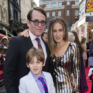 Sarah Jessica Parker, Matthew Broderick et leur fils James à la Premiere de la comedie musicale "Charlie and the Chocolate Factory" a Londres le 25 juin 2013.