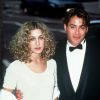 Robert Downey et Sarah Jessica Parker lors d'une soirée en 1991