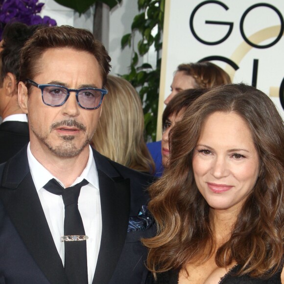 Robert Downey Jr. et sa femme Susan Levin à La 72ème cérémonie annuelle des Golden Globe Awards à Beverly Hills, le 11 janvier 2015.
