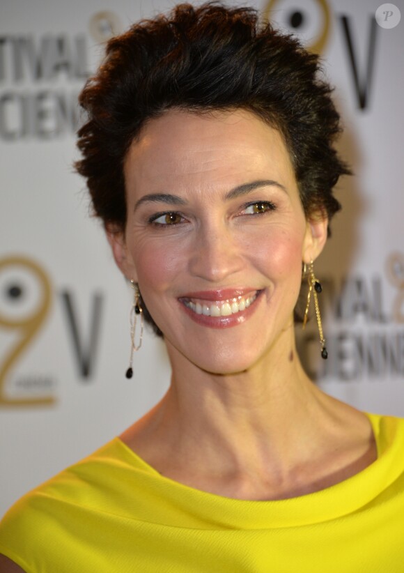 Linda Hardy lors du photocall de la cérémonie de clôture du 6ème festival de Valenciennes le 19 mars 2016.