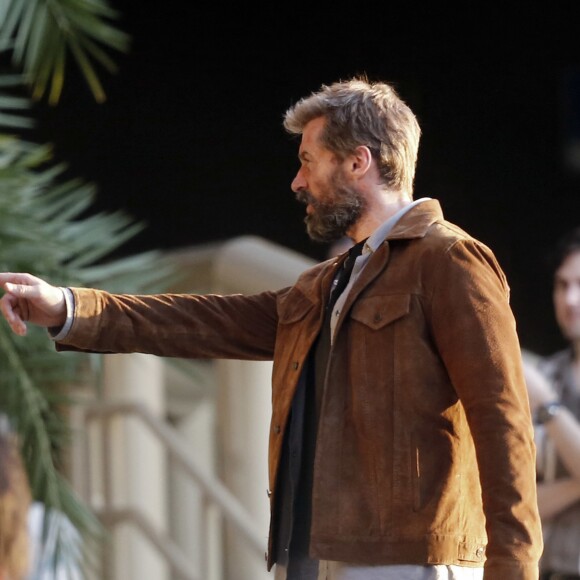 Exclusif - Hugh Jackman sur le tournage de "Wolverine 3" à la Nouvelle-Orléans, le 9 juin 2016. © CPA/Bestimage