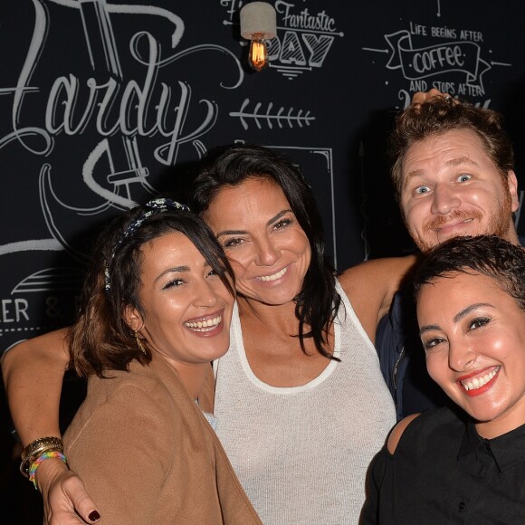 Exclusif - Karima et Hédia Charni, Sandra de Matteis, Tomer Sisley - Soirée de lancement du restaurant "Hardy" le 18 octobre 2016.
