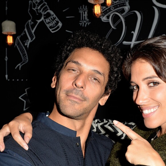 Exclusif - Tomer Sisley et Laurie Cholewa - Soirée de lancement du restaurant "Hardy" le 18 octobre 2016.