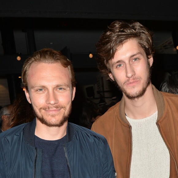 Exclusif - Roby Schinasi et Jean-Baptiste Maunier - Soirée de lancement du restaurant "Hardy" le 18 octobre 2016.