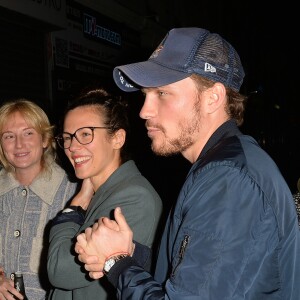Exclusif - Lorie et son compagnon Roby Schinasi - Soirée de lancement du restaurant "Hardy" le 18 octobre 2016.