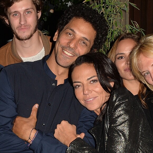 Exclusif - Roby Schinasi, Jean-Baptiste Maunier, Tomer Sisley, sa compagne Sandra de Matteis, Léa Arnezeder et Lorie - Soirée de lancement du restaurant "Hardy" le 18 octobre 2016.