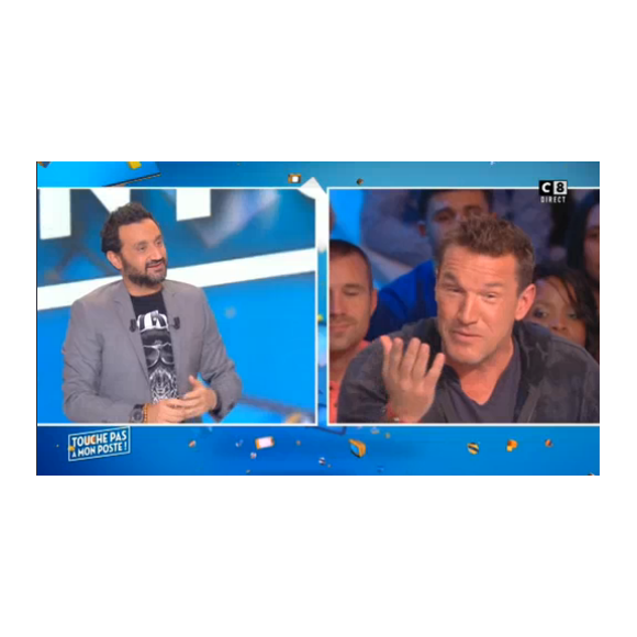 Benjamin Castaldi tacle Stéphane Guillon dans "TPMP" face à Cyril Hanouna, le 20 octobre 2016 sur C8.