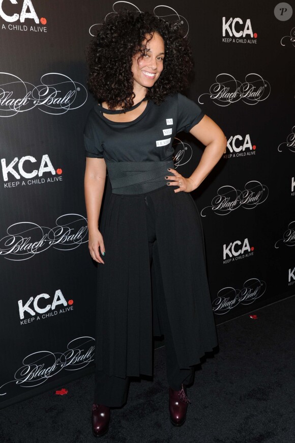 Alicia Keys au gala de sa fondation "Keep a Child Alive" à New York City, le 19 octobre 2016