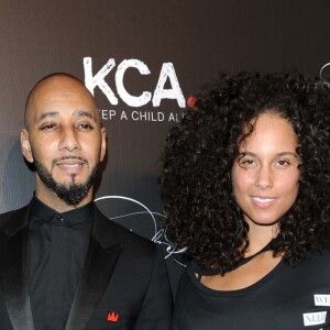 Alicia Keys et son époux Swizz Beatz au gala de sa fondation "Keep a Child Alive" à New York City, le 19 octobre 2016