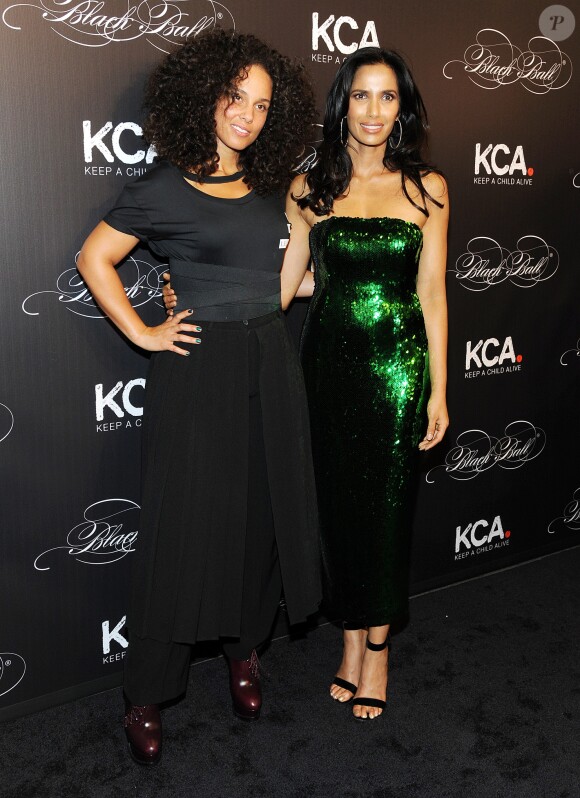 Alicia Keys et Padma Lakshmi au gala de sa fondation "Keep a Child Alive" à New York City, le 19 octobre 2016ity