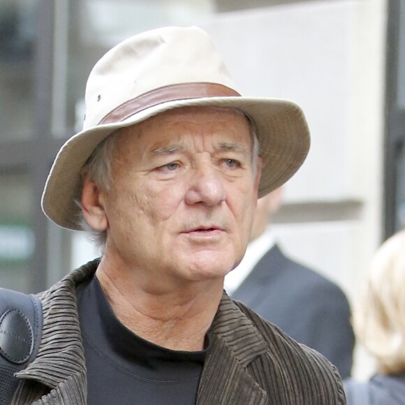 Bill Murray - Dernier "David Letterman show" à New York le 20 mai 2015.