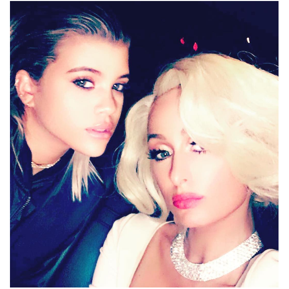 Paris Hilton en soirée avec Sofia Richie à Los Angeles le 24 octobre 2016.