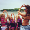 Nicole Scherzinguer et ses trois nièces. Photo publiée sur Instagram à l'été 2016