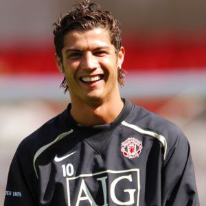 Cristiano Ronaldo lorsqu'il faisait partie de l'équipe de Manchester, le 11 août 2006.