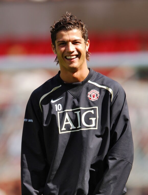 Cristiano Ronaldo lorsqu'il faisait partie de l'équipe de Manchester, le 11 août 2006.