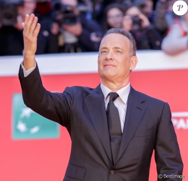 Tom Hanks sur le tapis rouge lors du 11ème Festival du Film de Rome. Le 13 octobre 2016