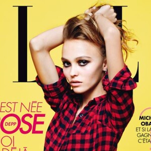 Une des trois couvertures du magazine ELLE avec Lily-Rose Depp.