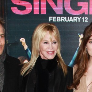 Jesse Johnson, Melanie Griffith, Dakota Johnson, Don Johnson - Première du film "How To Be Single" à New York. Le 3 février 2016