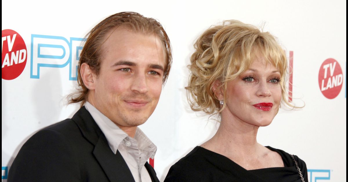 Melanie Griffith et son fils Jesse Johnson à Culver City en juin 2009