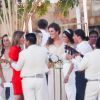 Exclusif - Michael Phelps s'est marié avec Nicole Johnson dans le plus grand secret le 13 juin 2016, ils refont une cérémonie de mariage avec des amis et la famille à Cabo, Mexique, le 29 octobre 2016.