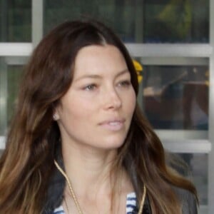 Jessica Biel arrive à l'aéroport de Washington Reagan à Washington DC, le 31 août 2016