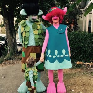 Justin Timberlake, Jessica Biel et leur fils Silas fêtent Halloween, à Los Angeles le 31 octobre 2016