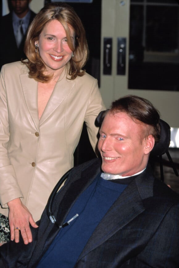 Dana et Christopher Reeve lors d'un événement caritatif à New York en avril 2001